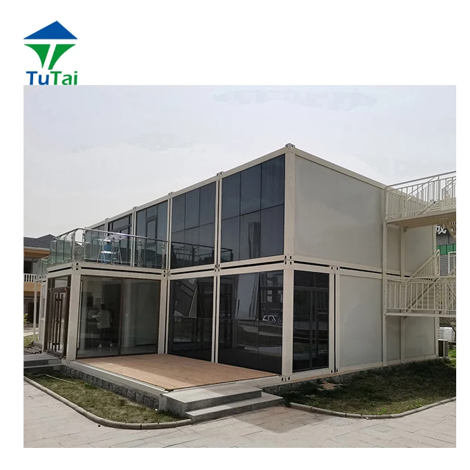 Simple Style Expandable Cottage Homes Shipping Prefab House For Modular Beach Villa Building House Hotel Wholesale Cheap