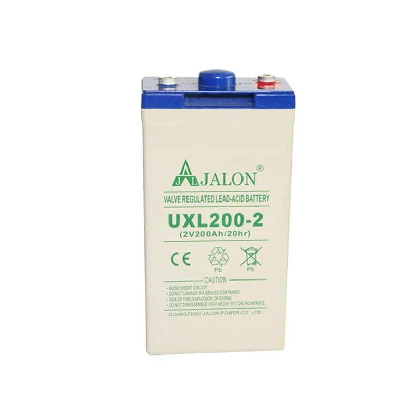 170*106*330mm 2v 200ah Battery Long Cycle Life Telecom Battery