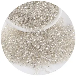 36 Colors 450g Perforated Silver Lined Bead 2mm 3mm 4mm Glass Seed Beads Small Bracelet Beads