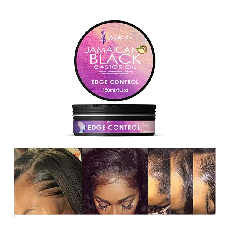 Black Jamaican Castor Oil No Flaking Strong Hold Vanilla Edge Effect Edge Control Vendors