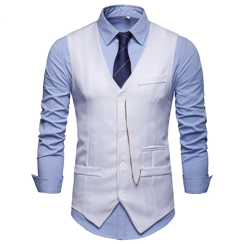 Самая последняя конструкция роскошный красивый высокого качества шерстяные многоцветные Мужские Формальные Жилет