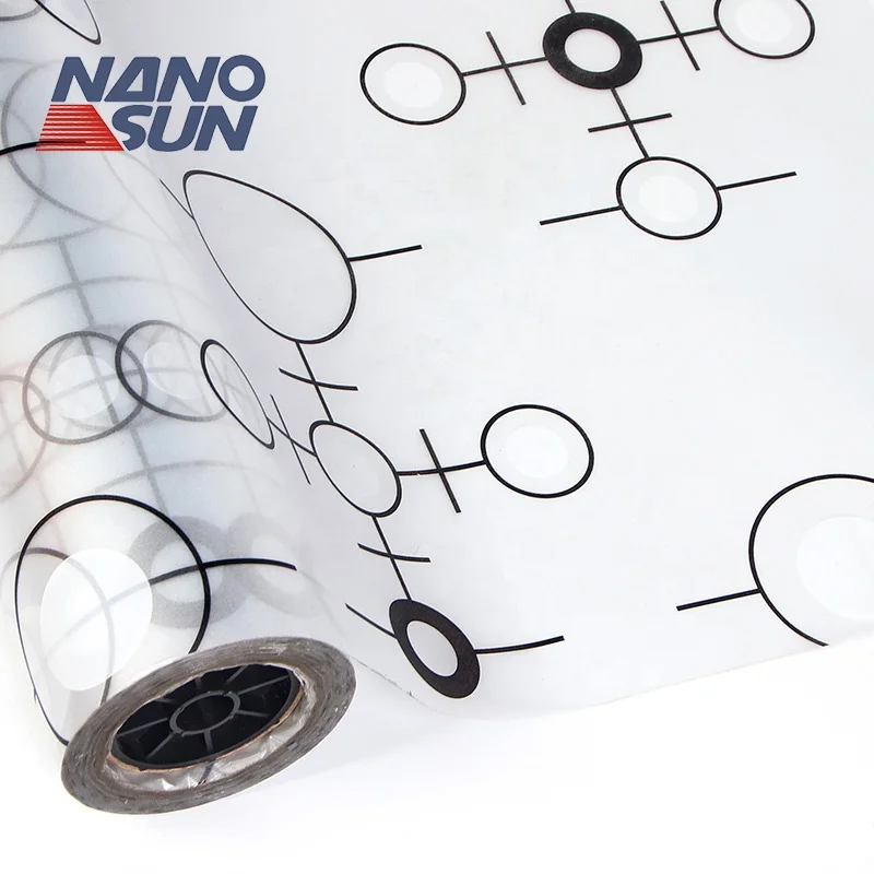 High Production Anti Scratch Glass Privacy Film Roll Of Frosted Pattern Window Film