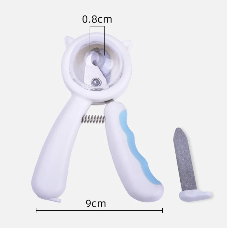 Dog Grooming Scissors Pet Splash Proof Small Dog Pet Nail Clipper With Safety Guard