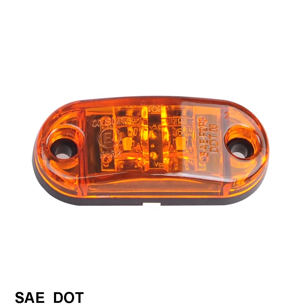 2,6 дюйма x 1 дюйм светодиодный габаритный фонарь и габаритный фонарь, светодиодные боковые габаритные огни e-mark с поверхностным креплением