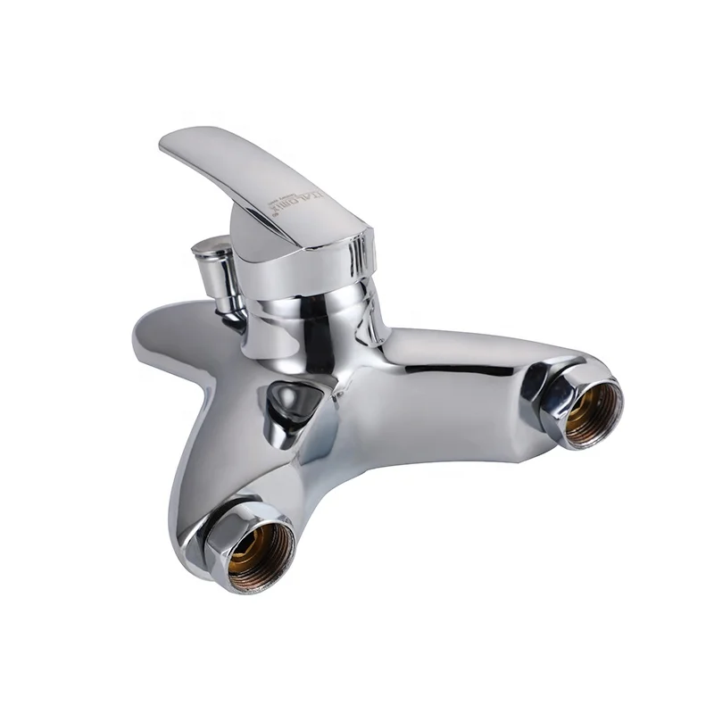 New Dual Hole Bathroom Shower Tap Bath Faucet Hot And Cold Bath Shower Mixer