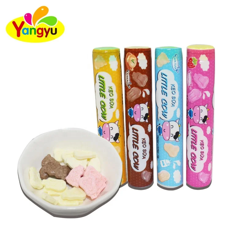 Маленькая коровье молоко фруктовый вкус таблетки Прессованные Конфеты