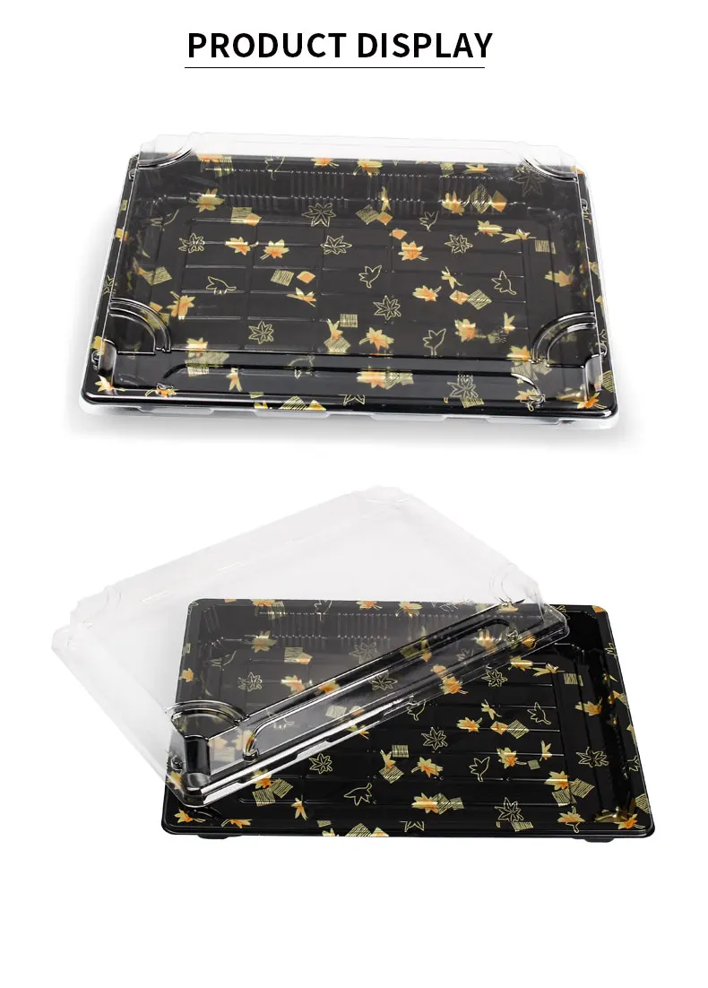 Fast food clear hamburger Japanese sushi box lunch box for kids