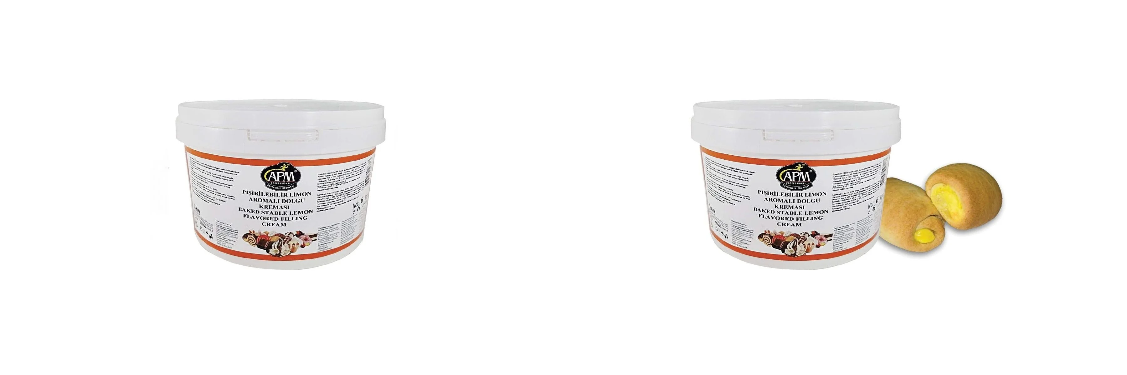 Filling Cream Lemon Flavored Bake Stable Halal Iso Certified For Pastry And Confectionery Sectors And Industries