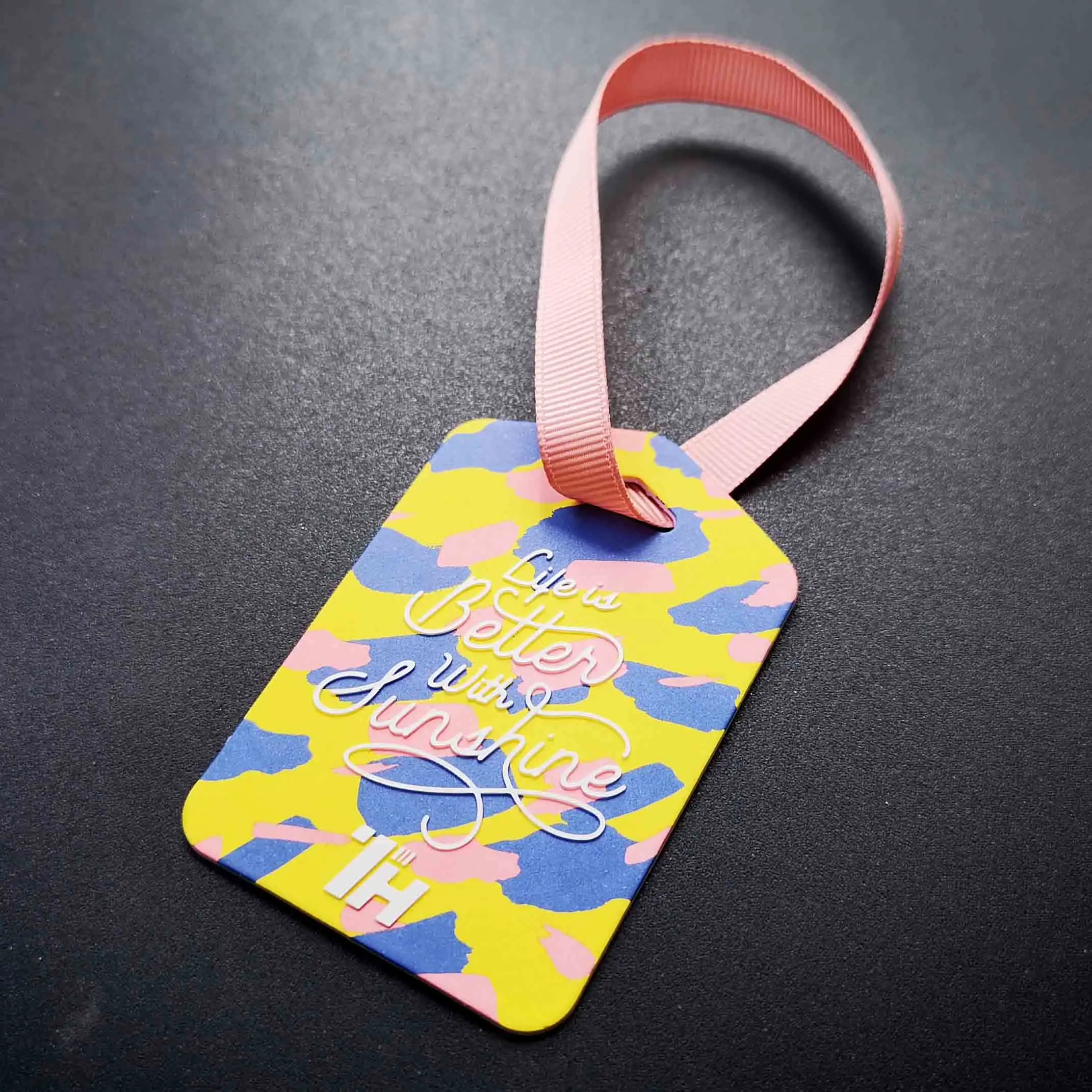 Custom Printing Logo Recycled Swatches Fabric Irregular Cardboard Display Hanger Tag Header Cards