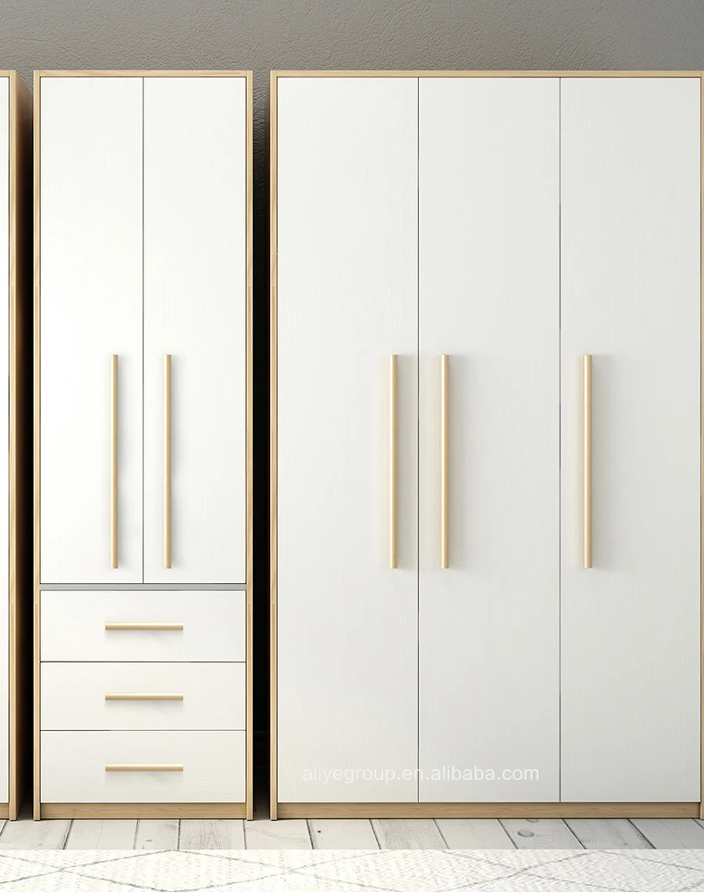 Luxury Simpleness Solid Wood Closet Wardrobe AAS31600