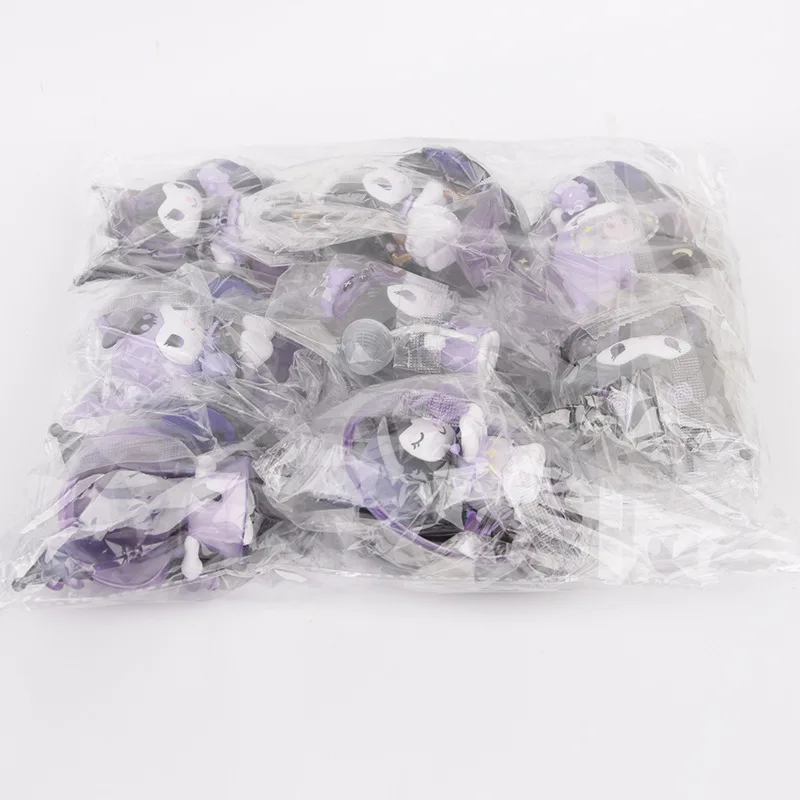 Hot Selling Anime PVC 8 PCS  Kuromi Action Figure Set Cake Car Decoration