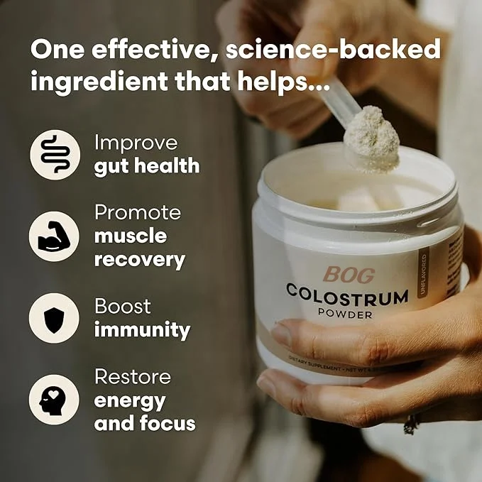 OEM/ODM 100% Pure Bovine Colostrum, 3rd Party Tested, Gut Health, Immunity, & Energy, 6-Hour Colostrum Powder Supplement