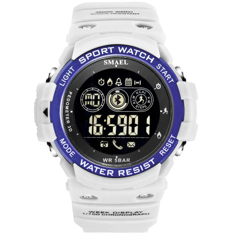SMAEL 1602LY bulk buy from China bt call water proof blue-tooth man smart watches top brand 2020 wholesale