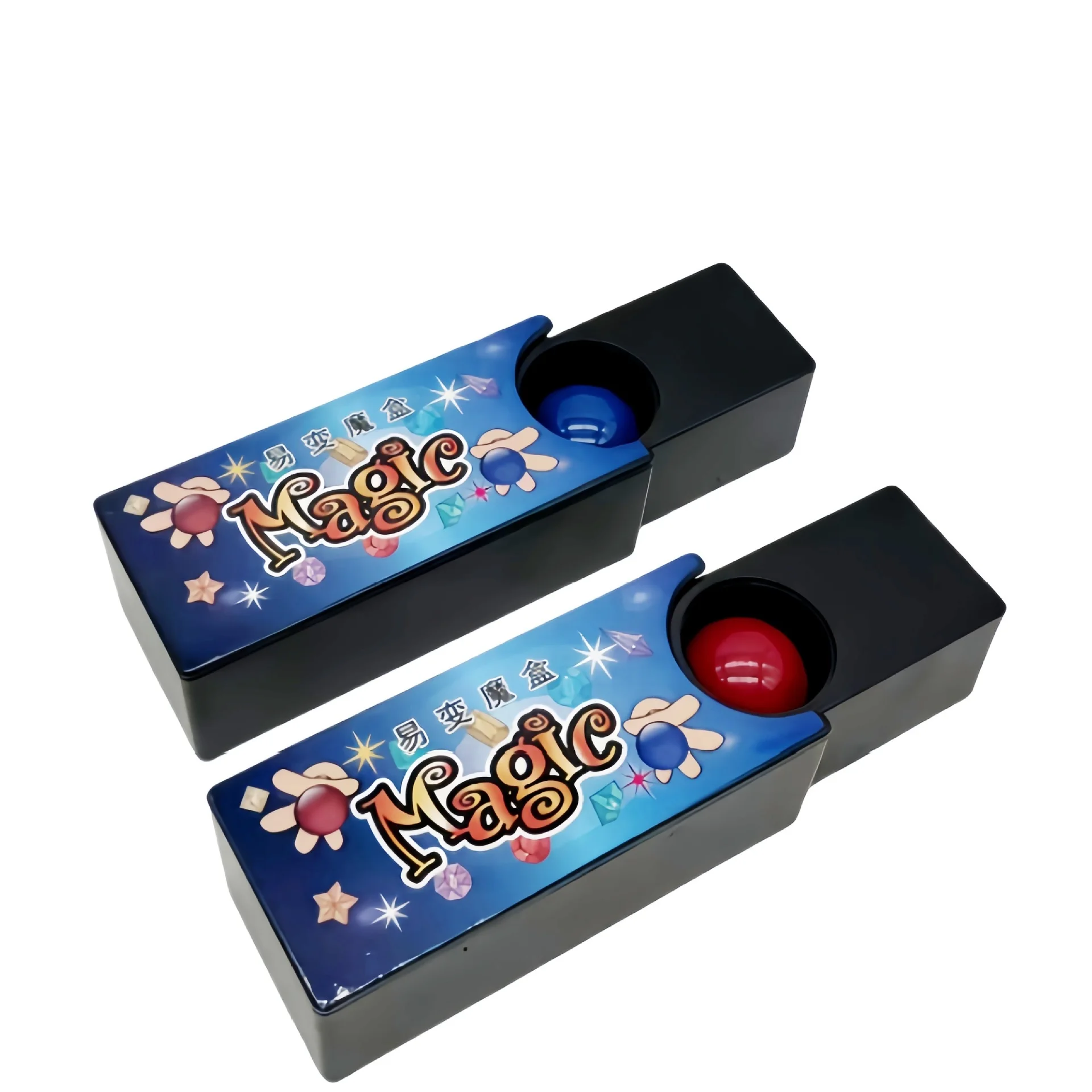 BrilliantMagic Balls Magic Case Set Change Colors Ball Trick Prop - 12.5 X 5.5 4.2 cm