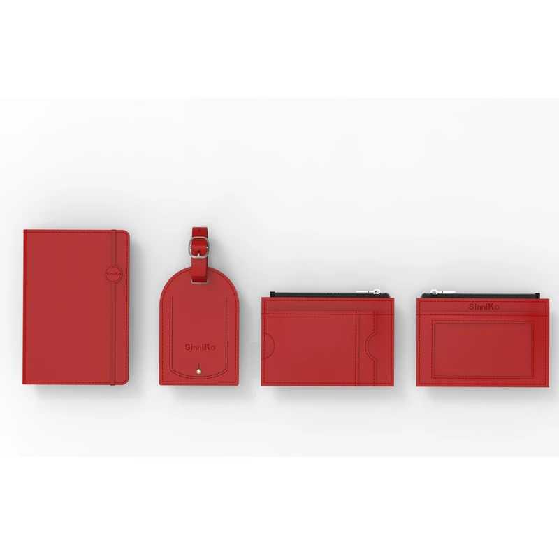 Personalized Custom Saffiano Leather Passport Travel Wallet and Luggage Tag sets luggage leather waterproof passport wallet
