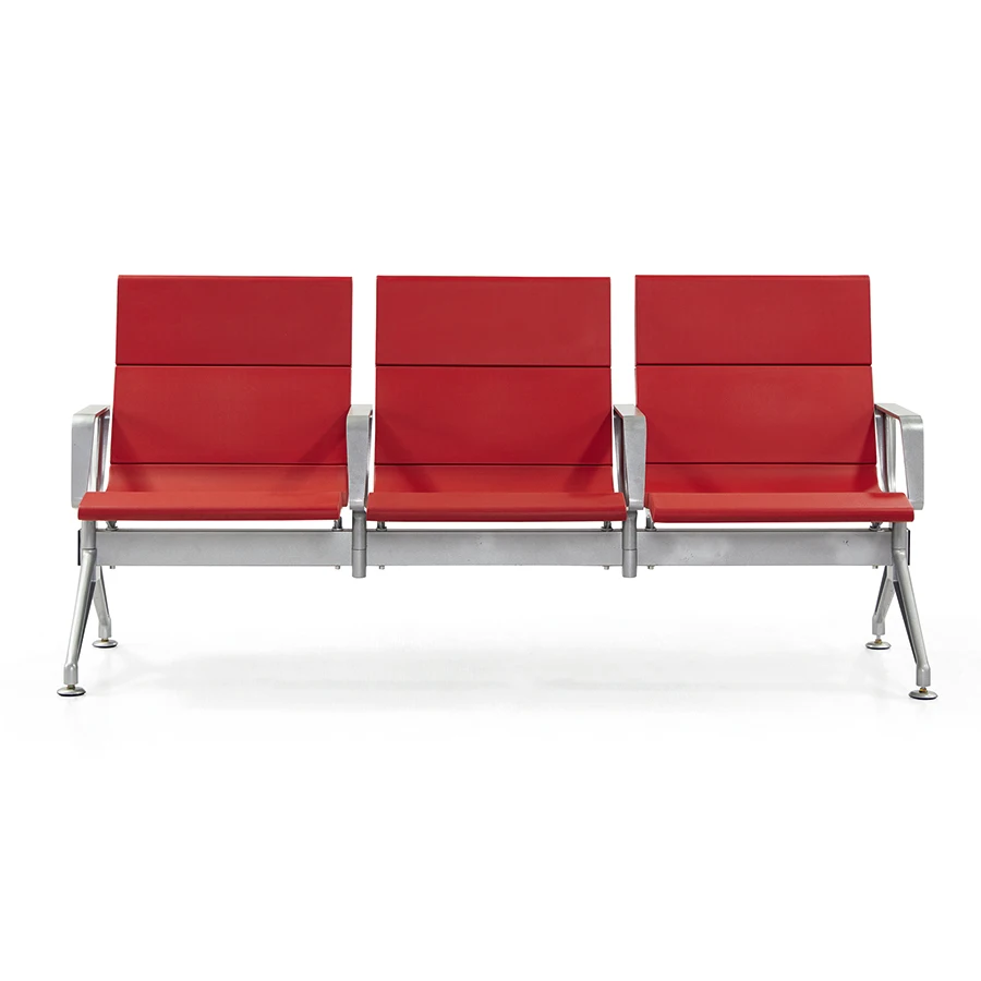 Steel Bench Seating Public Airport Waiting Chair Airport Waiting 3 seat for hospital bus station public place
