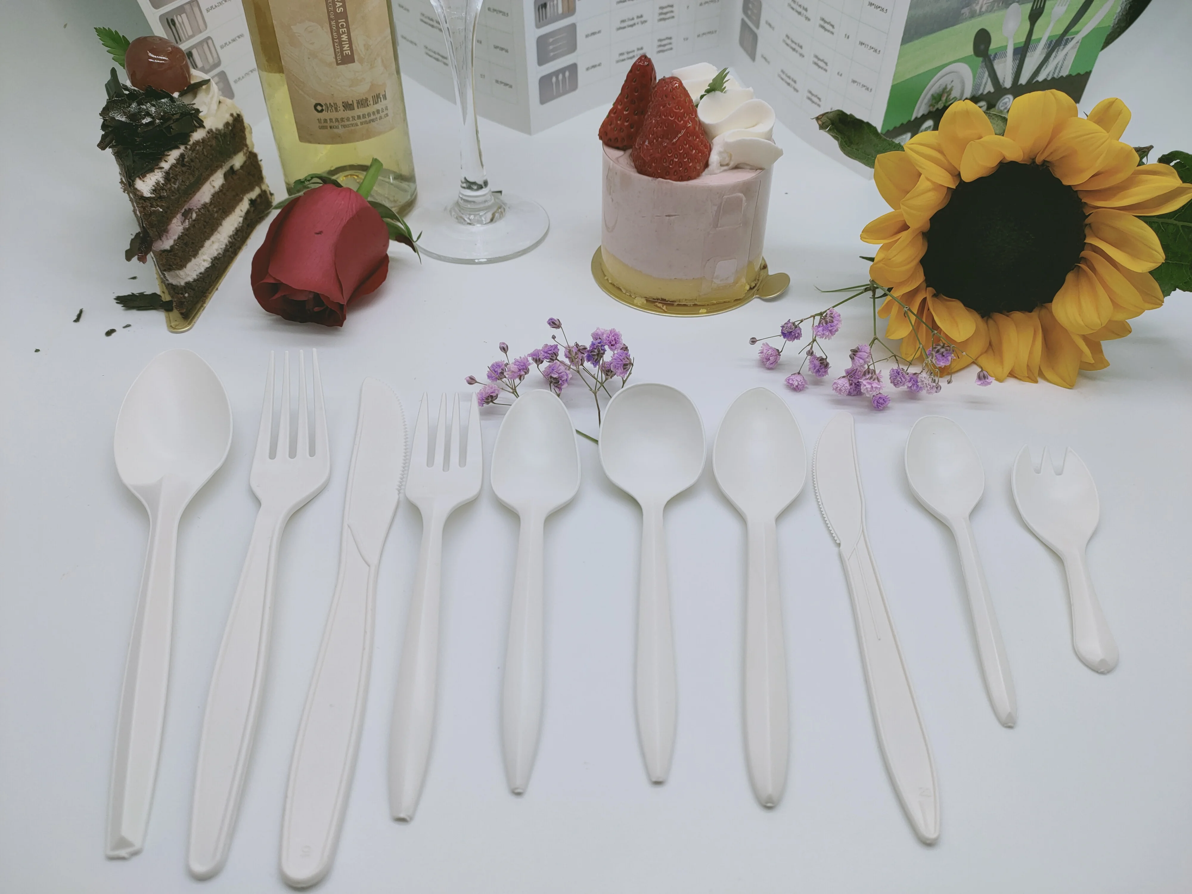 
GreenWorks Eco-friendly Disposable plastic 3.38 inch customizable plastic spoon Ice cream scoop 