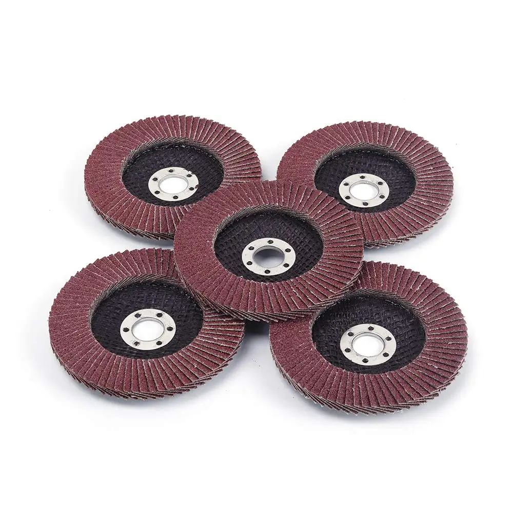 Angle grinder used aluminum oxide 5inch composite car polishing sanding coarse flap disc