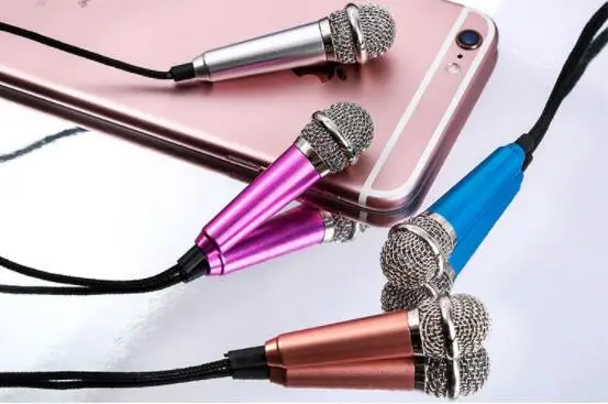 Portable Kids Karaoke Microphone Magic Sing Along 3.5mm Audio Wired Karaoke Microphone for Mobile Phone Laptop Tablet Microphone
