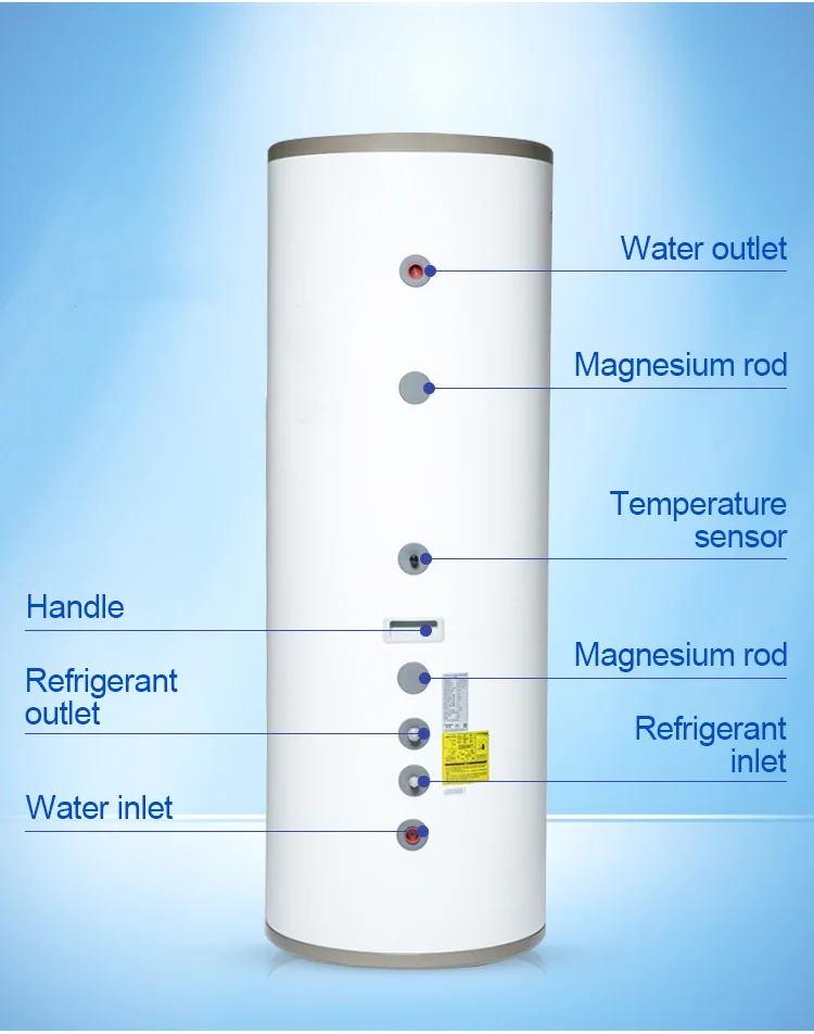 ENERGY SAVING R410A SPLIT AIR SOURCE  HEAT PUMP WATER HEATER WITH REFRIGERANT  R290/134A/R410A SPLIT HEAT PUMP