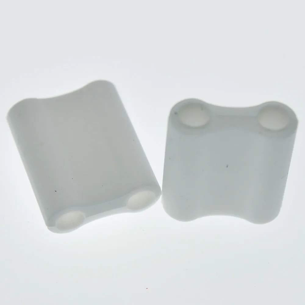 Fashion soft silicone white stopper and end cords