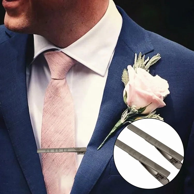  Дизайнерские Зажимы для галстука из цинкового сплава с шелкографическим
