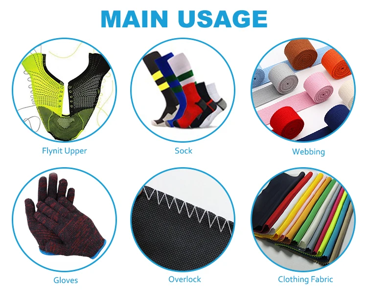 100d/2 70d/2 100% nylon 6 high twist hank dyed high stretch crochet yarn for socks