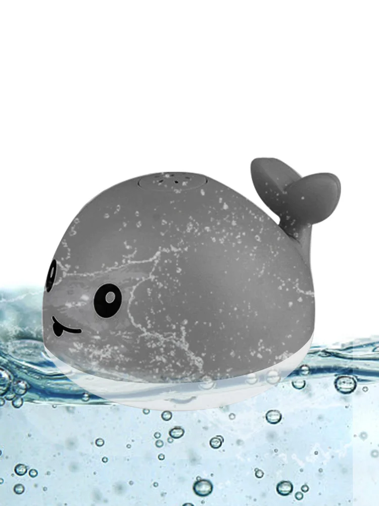 Baby Bath Animal Bath Toy Whale  Bathtub Shower Toys Kids Automatic Induction Spray Water Bath Toy with Light  SS