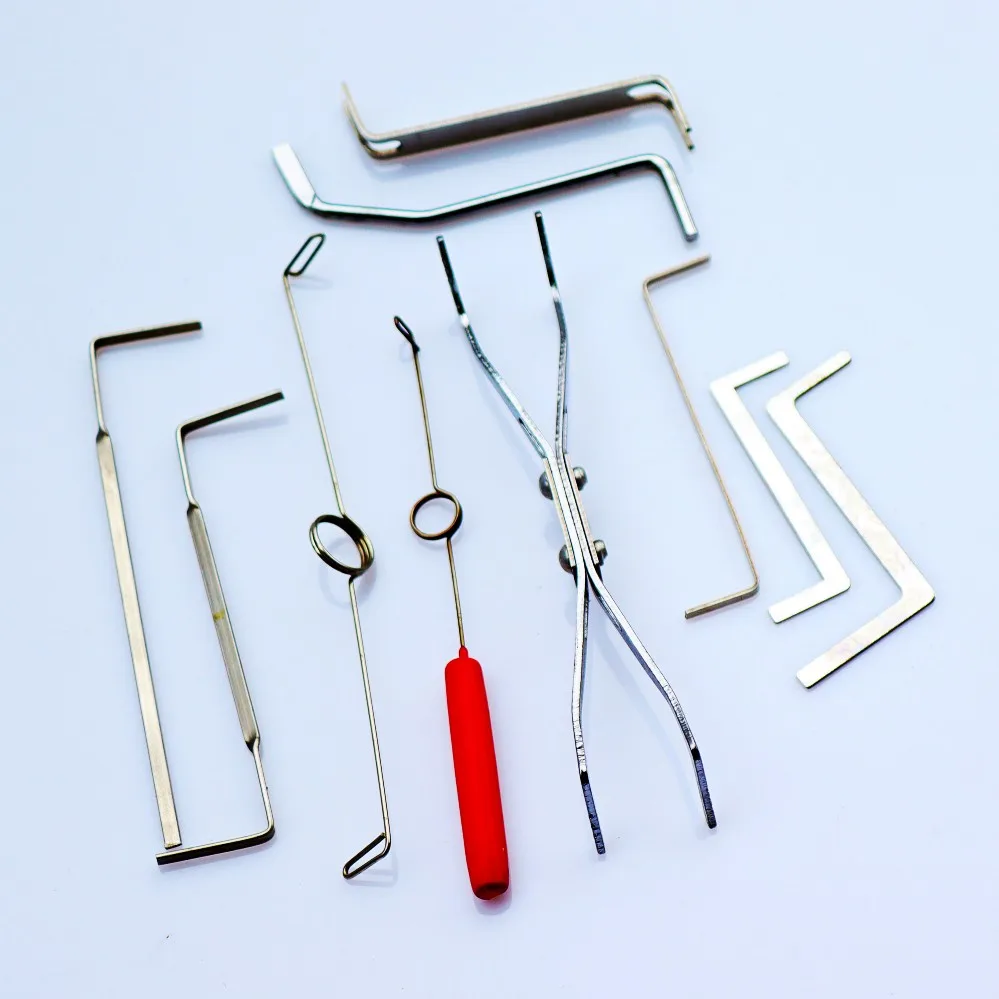 Stainless steel single hook set locksmith maintenance lock core to pick and pick home burglar proof door file cabinet lock core