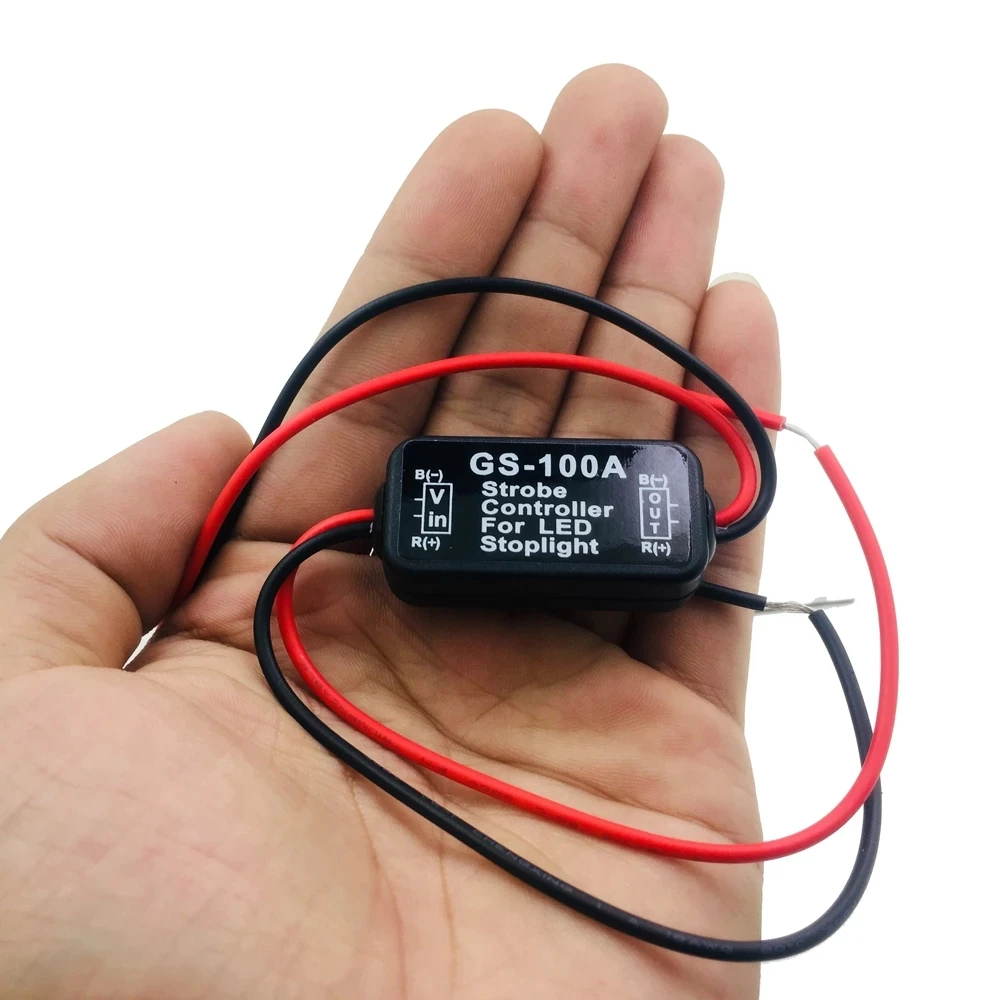 GS-100A контроллер вспышки стоп-сигнала мигалка модуль для автомобиля LED тормоз световые лампы 12V