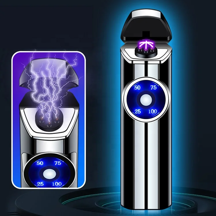 Wholesale Electric USB Cigar Charging Lighter Fast Ignition Six-Wire Arc Classic Design Business Gift Metal Torch Cigarette