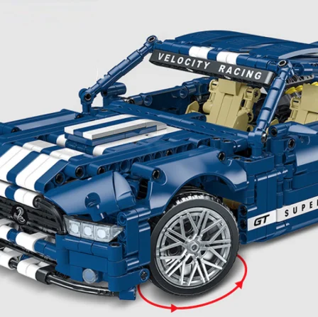 Mork 023021 MOC Super GT Racing Car Vehicle Model Building Block Toys There is also a power version