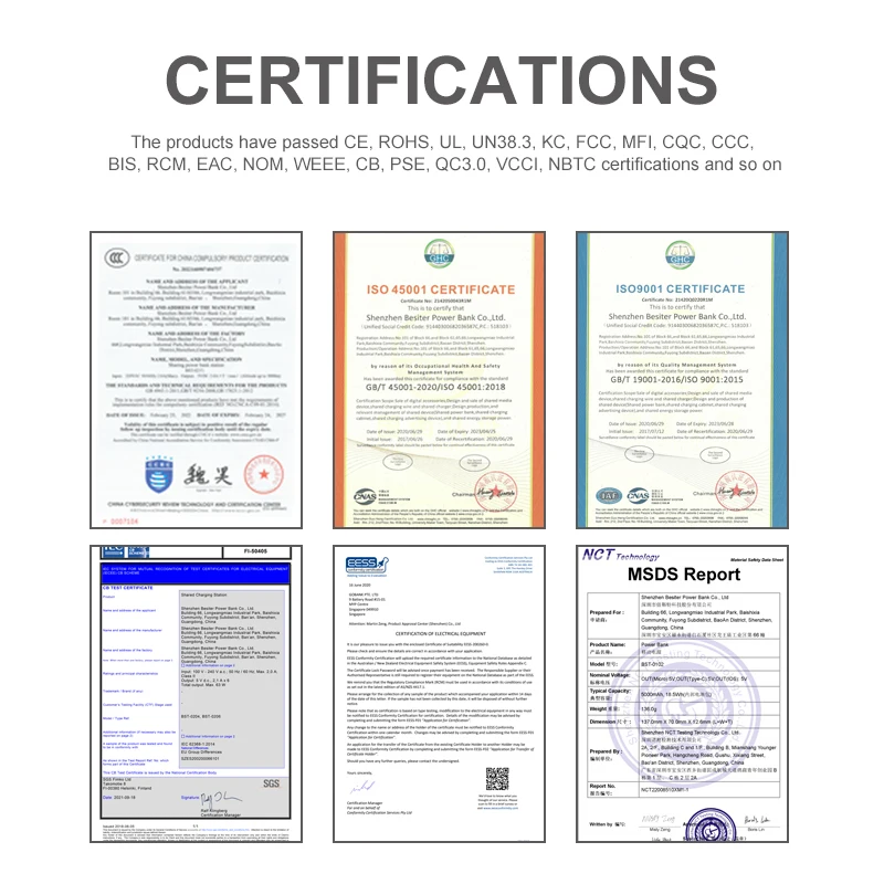 Besiter 6 slot rental stackable powerbank cell phone charging station powerbank 8000mah power bank station vending machine