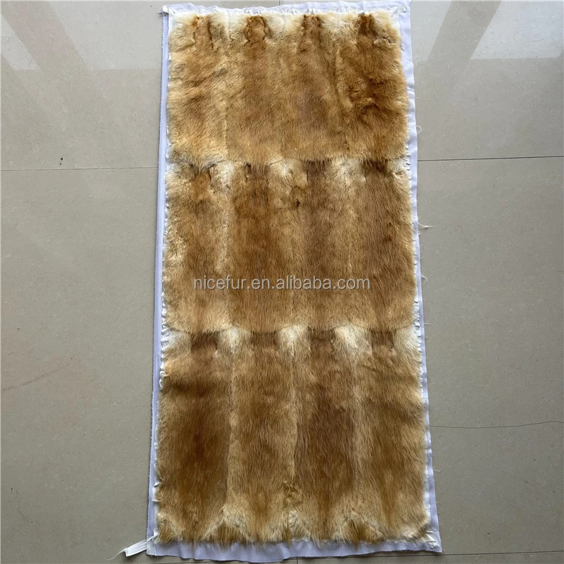 Wholesale Natural color real mink fur pelt blankets