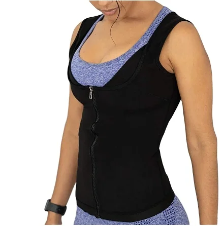 Polymer Body Shaper Sauna Vest Waist Trainer Weight Loss Shapewear Belly  Zipper Heat Slimming Vest for Men Women Adult