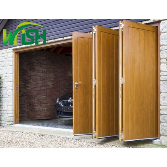 American style simple design multiple gates wooden bi fold door solid wood bedroom door oak sliding door