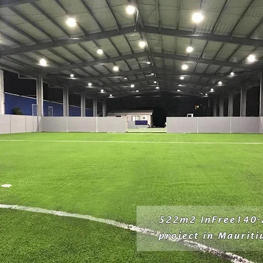 Easy Installing Indoor No Infill Soccer Grass Field Artificial Turf Carpet