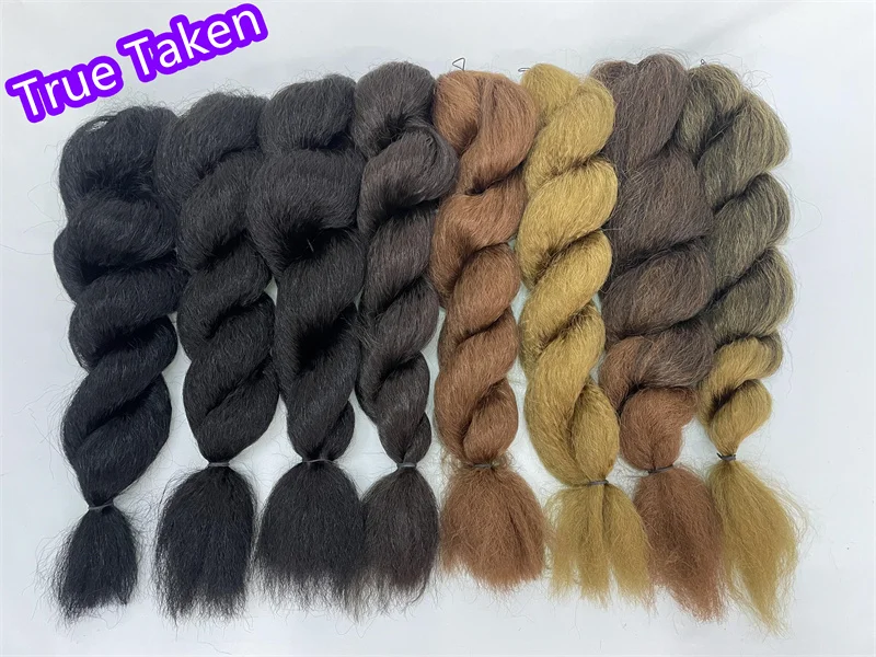 the best crochet hair quality kinky straight vixen synthetic like human hair for crochet 26inch 65g/pcs crochet hair barrettes