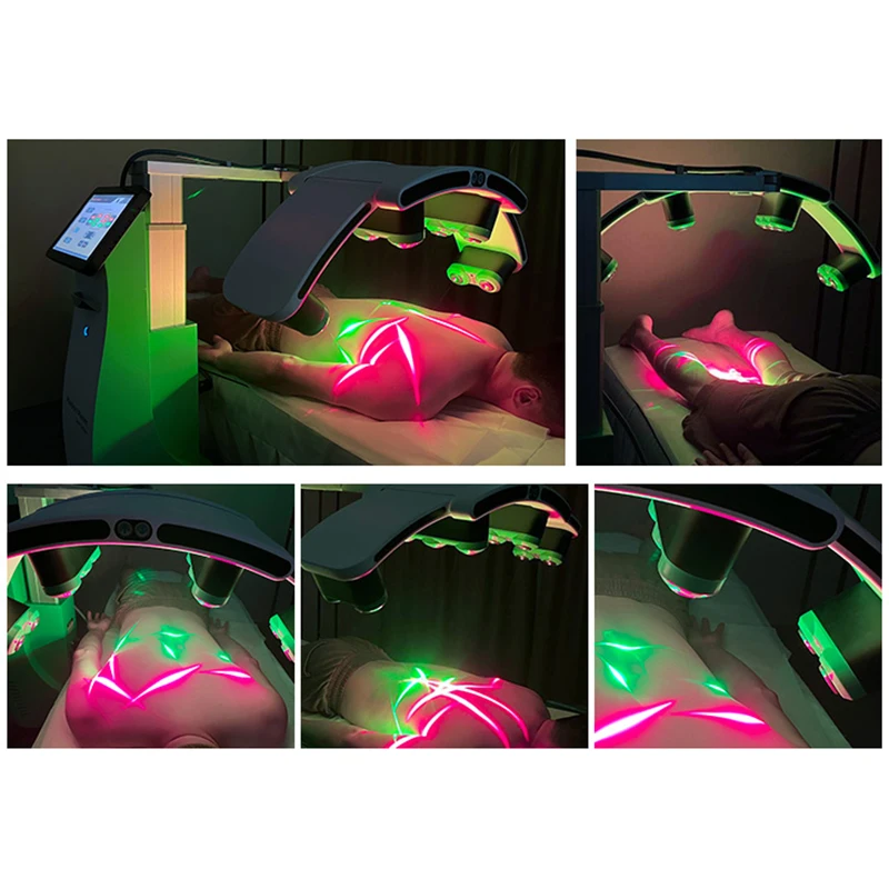 Professional fat removal weight loss max lipo slim system 10d laser machine with ems cryo pads