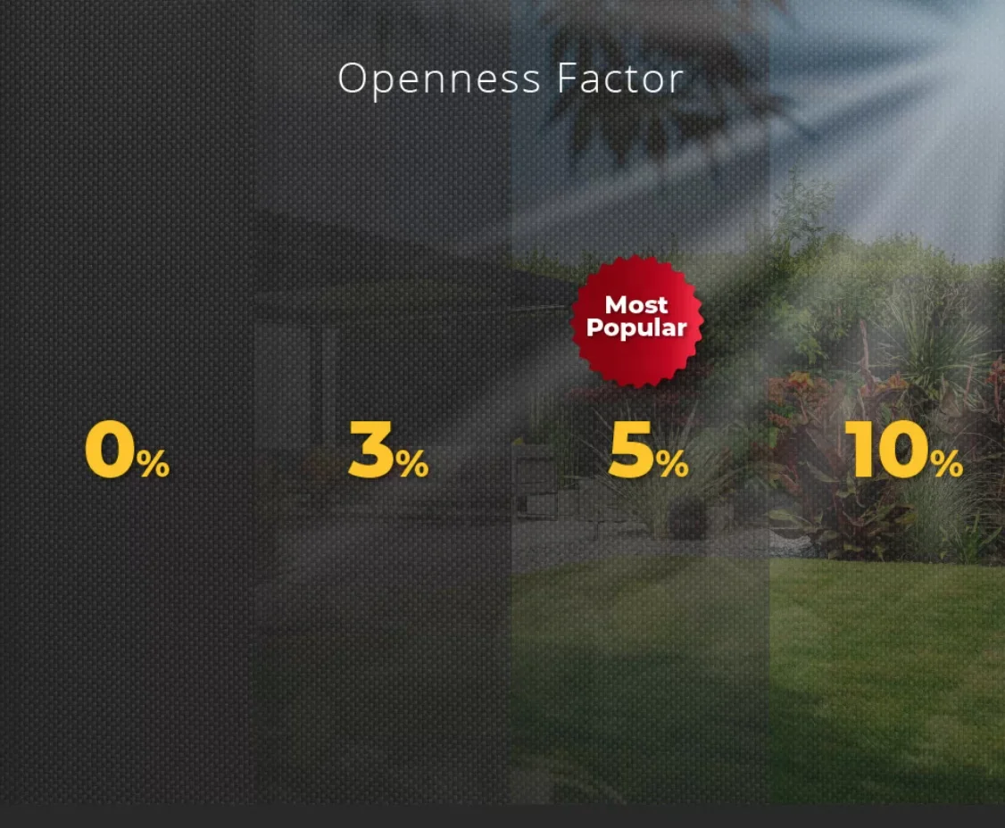 smart control exterior zip track roller blinds  with pergola