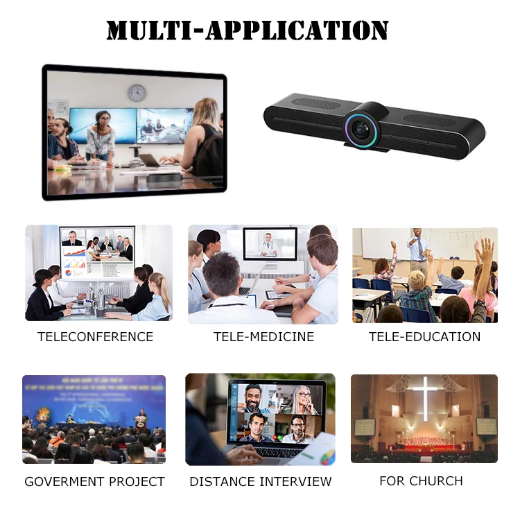 Hotsale Best Selling Sound Bar EPTZ Webcam 4K Video Conference Camera