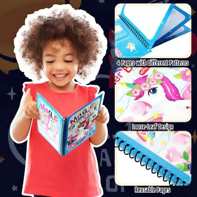 Reusable Painting Book Water Drawing Book Reusable Painting Book for Kid Educational Gift Toys
