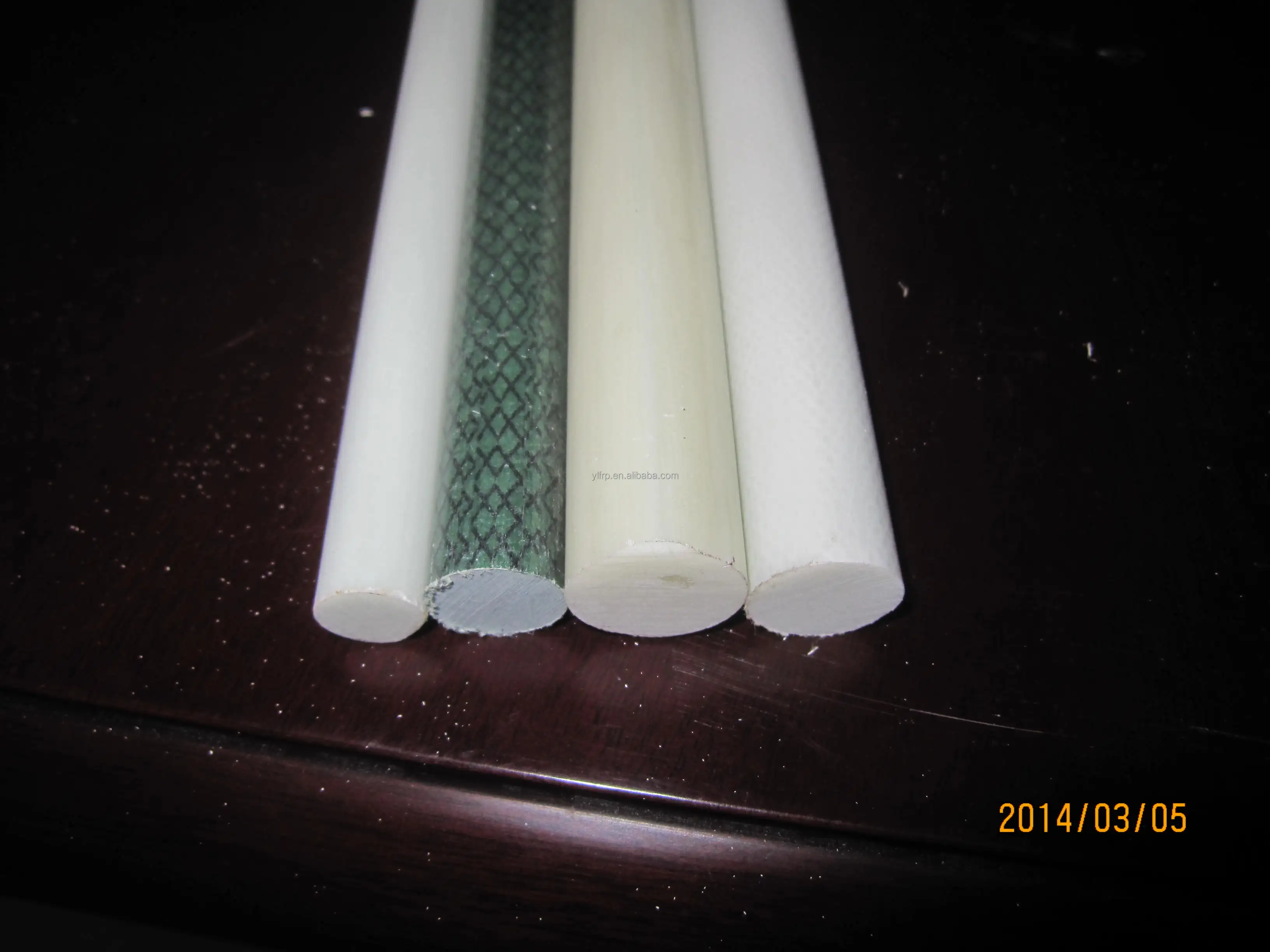 white Fiber glass Insulated fiberglass rod plant stake for varied uses