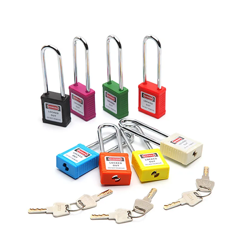 Industrial Keyed Alike safety padlock with 6*76MM stainless steel Shackle for Industrial lockout-tagout