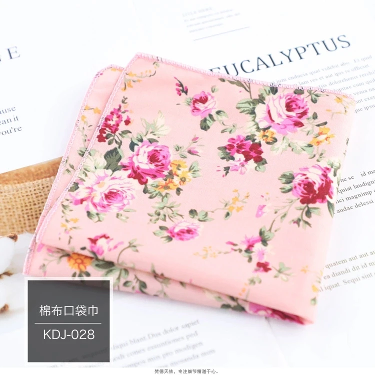 No MOQ cotton lace handkerchiefs wholesale flower design handkerchief printing machines soft handkerchief