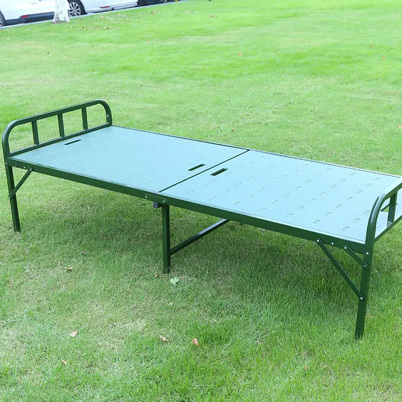 Reliable Foldable Army plastic Folding Military Bed Outdoor Aluminum Camping Bed For Vacation