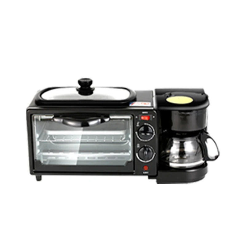  Multifunction 3 in 1 Breakfast Toaster oven fryer Coffee Maker breakfast machin FOR