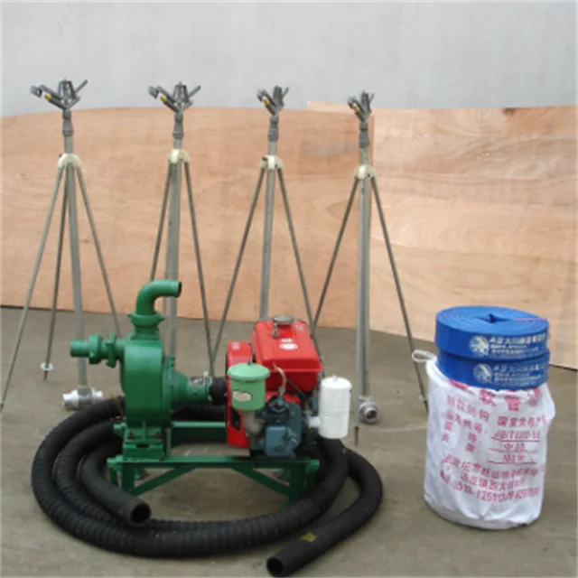 Small farm irrigation water pump diesel engine  with sprinkler