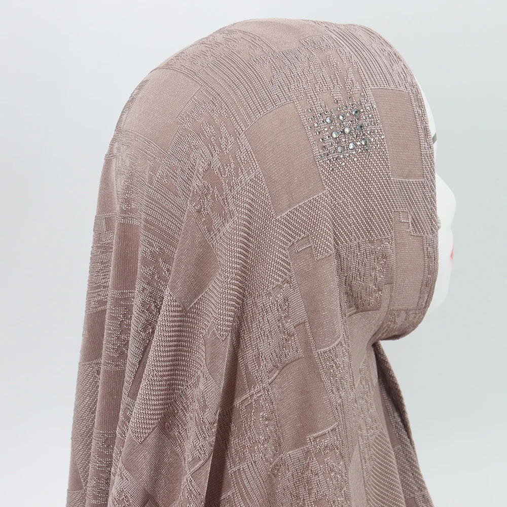 Wholesale New Solid Color Plain Elastic Modal Viscose Muslim Jersey Hijab Scarf