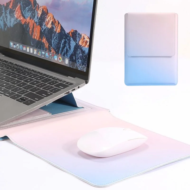 Мода ноутбук рукав сумка с коврик для мыши Macbook 11 13 14 16 дюймов